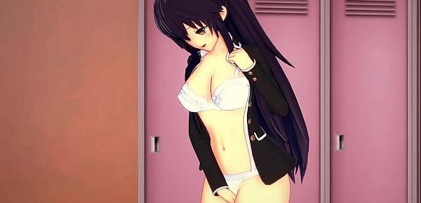  Tohka Yatogami fingering herself - Date A Live Hentai.